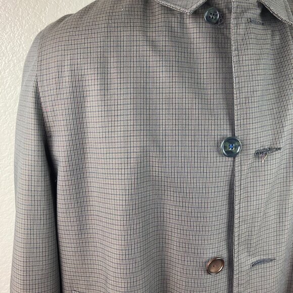 Towncraft by JCP Men's Gray Faux Fur Removable Lining Overcoat Size 46R-48R - Picture 15 of 16